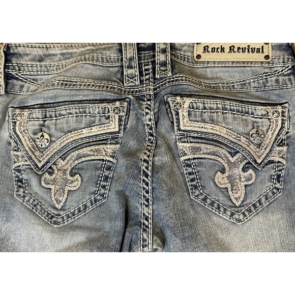 Rock Revival Women's Kaitlyn Low Rise Capri Jeans Size 29 - Picture 6 of 6